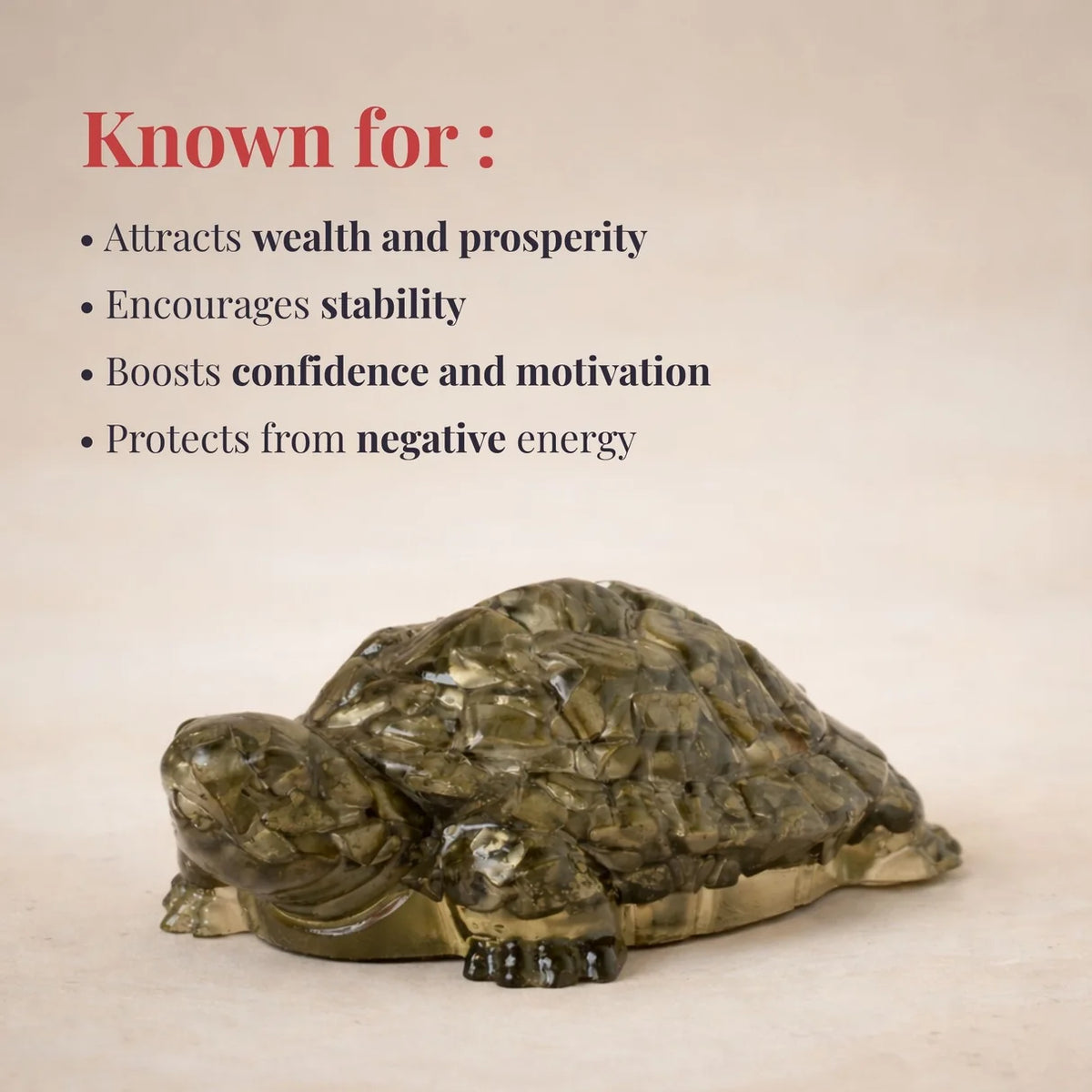 Pyrite Crystal Tortoise for Wealth & Prosperity
