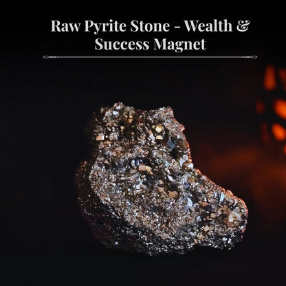 Natural Raw Pyrite Stone for Wealth & Prosperity