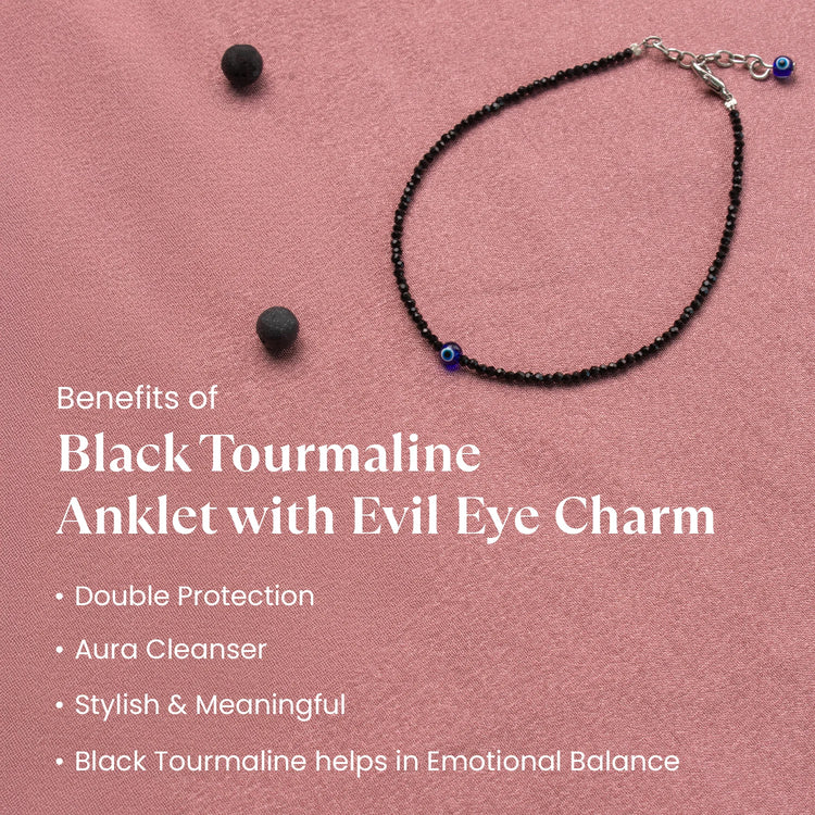 Pyrite Anklet with Free Evil Eye Anklet