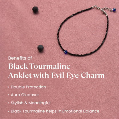 Pyrite Anklet with Free Evil Eye Anklet