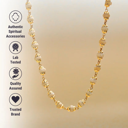 Gold-Tone Tulsi Beads Mala Chain