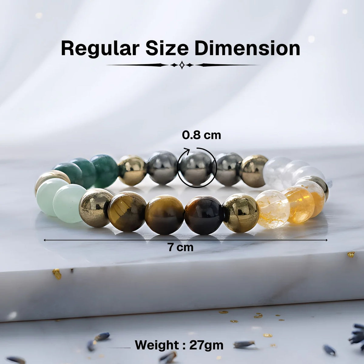 Dhanlabh Natural Crystal Stone Bracelet