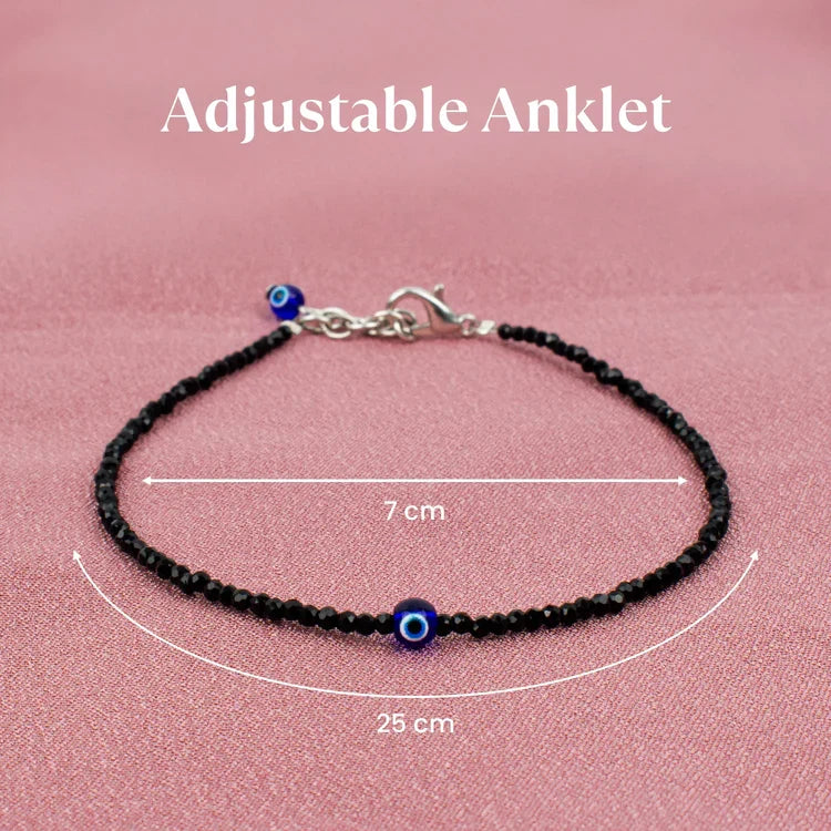 Pyrite Anklet with Free Evil Eye Anklet