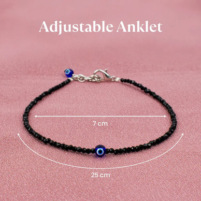Pyrite Anklet with Free Evil Eye Anklet