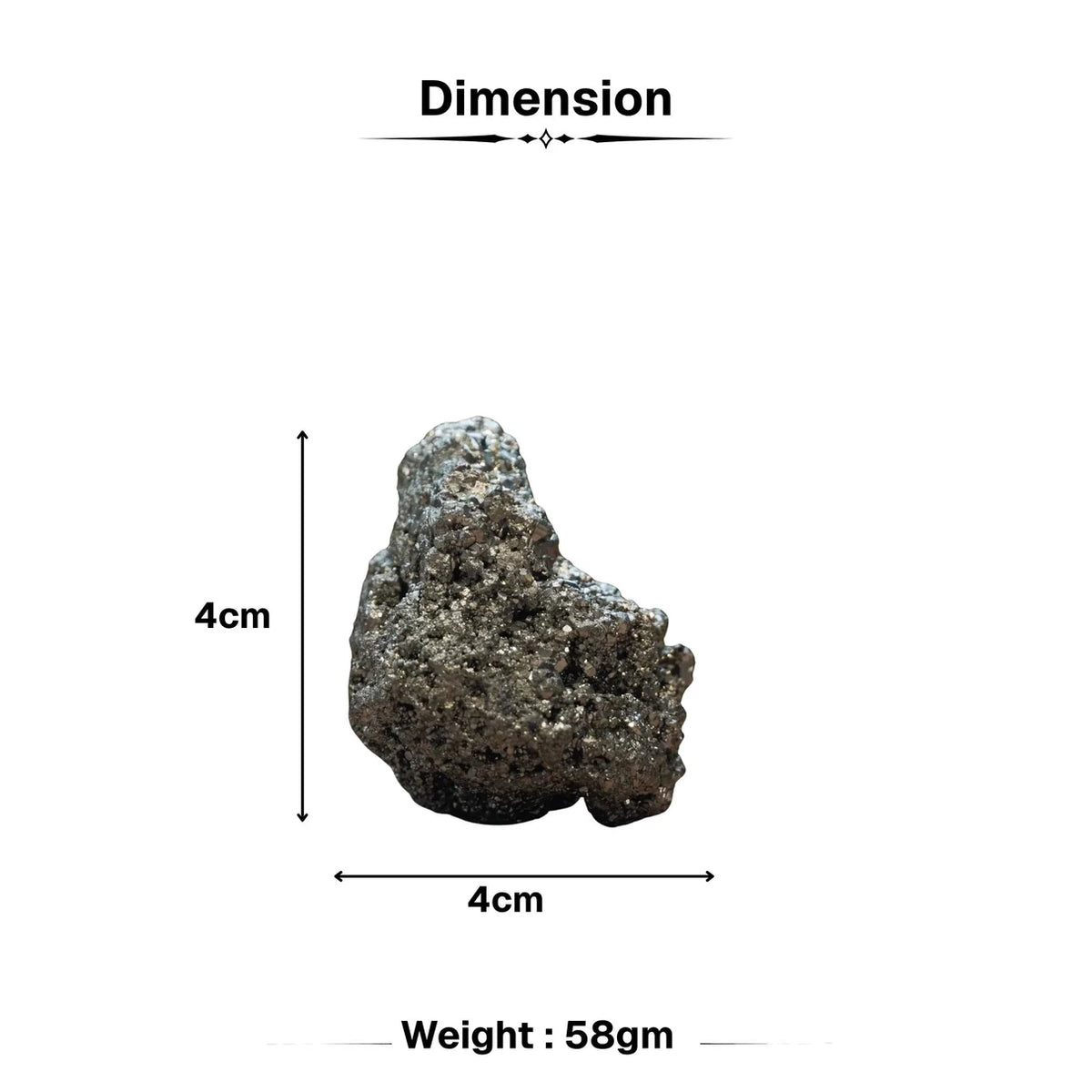 Natural Raw Pyrite Stone for Wealth & Prosperity