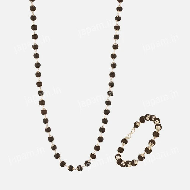 Karungali Mala & Bracelet Combo Set