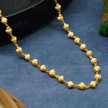Gold-Tone Tulsi Beads Mala Chain