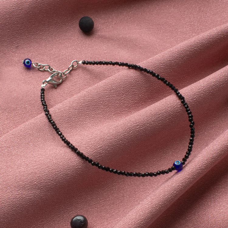 Pyrite Anklet with Free Evil Eye Anklet