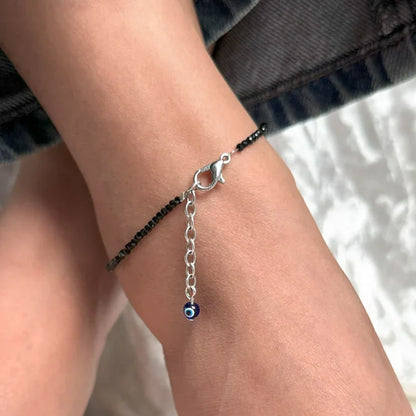 Pyrite Anklet with Free Evil Eye Anklet