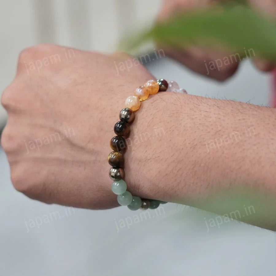 Dhanlabh Natural Crystal Stone Bracelet