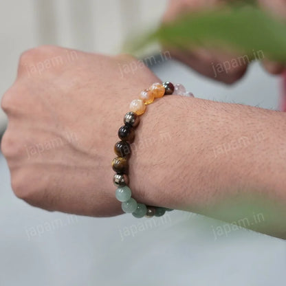 Dhanlabh Natural Crystal Stone Bracelet