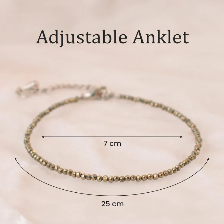 Pyrite Anklet with Free Evil Eye Anklet
