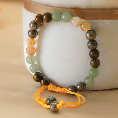 Money Magnet Adjustable Multi-Stone Crystal Bracelet