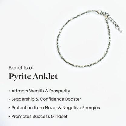 Pyrite Anklet with Free Evil Eye Anklet